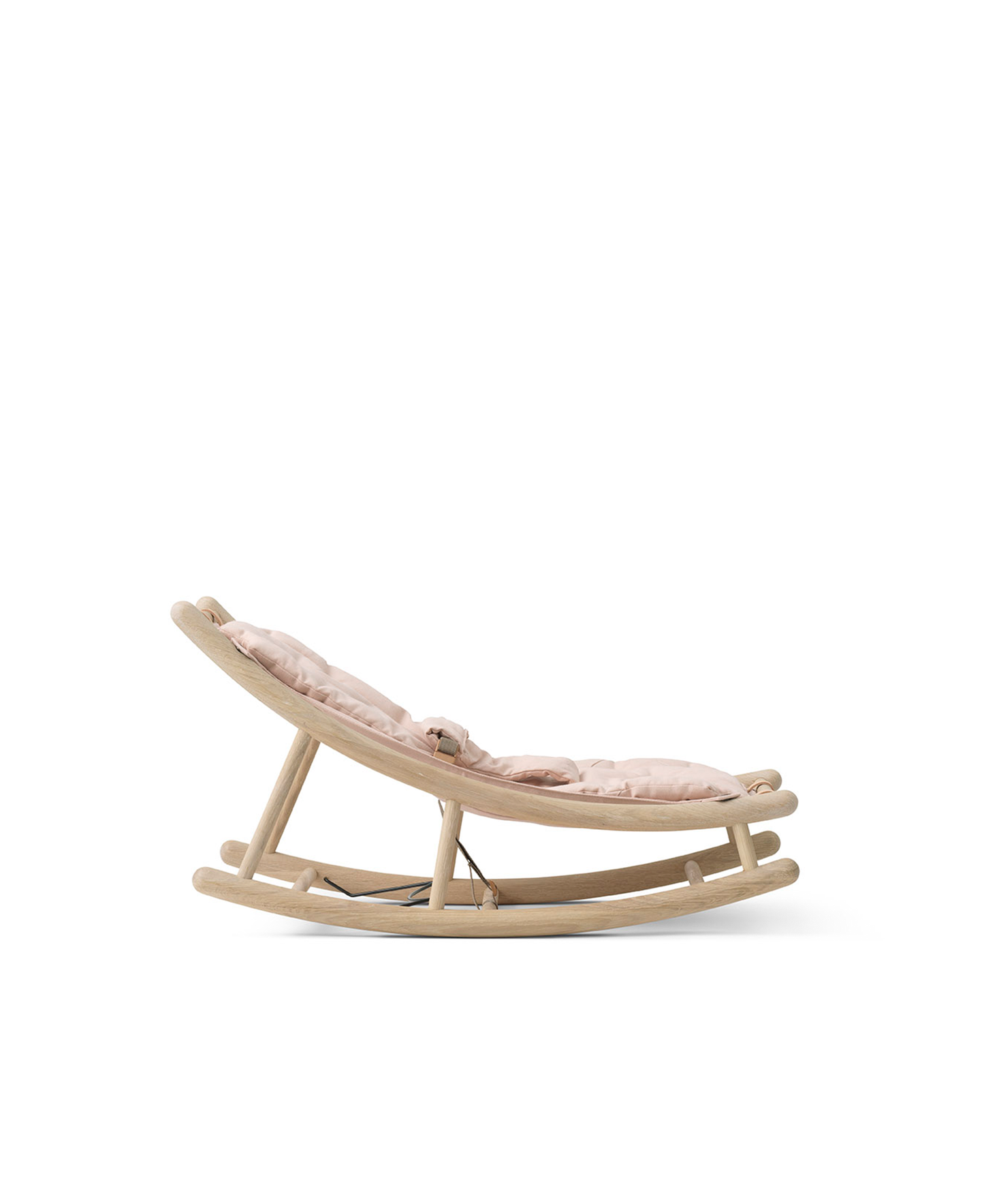 Transat en bois pour bébé et enfant en bas âge, chêne/rose