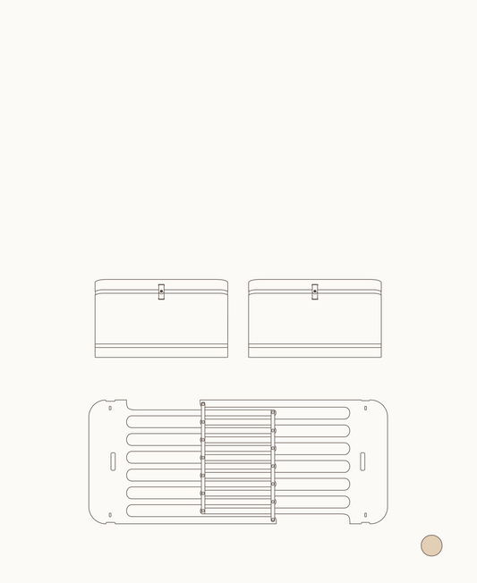 Kit frère/sœur Mini+ (pièces supplémentaires pour lit bébé Mini+, y compris kit junior, chêne)