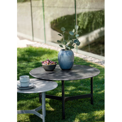 Table basse Twist Cane-Line Medium (cadre en aluminium)