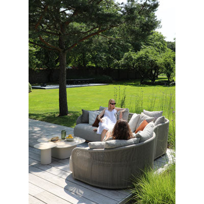 Chaise longue gauche SunWeave Wave (coussins inclus - 8 pièces)