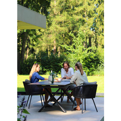 Table extensible SunWeave X-TEND 180 cm (plateau en pierre frittée)