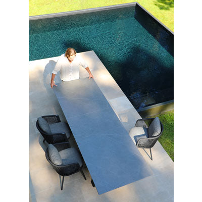 Table extensible SunWeave X-TEND 180 cm (plateau en pierre frittée)