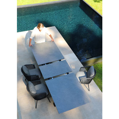 Table extensible SunWeave X-TEND 180 cm (plateau en pierre frittée)