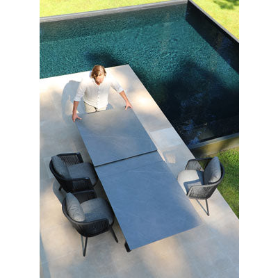 Table extensible SunWeave X-TEND 180 cm (plateau en pierre frittée)
