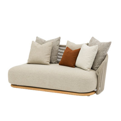 Chaise longue gauche SunWeave Wave (coussins inclus - 8 pièces)