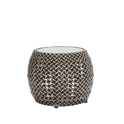 Tabouret SunWeave Vibes Small (avec verre transparent)
