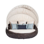 Lit de jour SunWeave Penang avec baldaquin (coussins inclus)