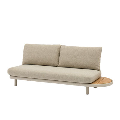 SunWeave Cloud 2 places Curve avec table en teck (coussins inclus)
